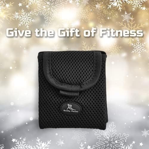 Running Buddy Magnetic Pouch Beltless Workout Pouch No Bounce - color: Black, size: Mini (3.75 in x 4 in)