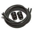 IBUNGEE LACES (Elastic No Tie Shoelaces (Made in the USA) - color: Black Reflective, size: 22-inch