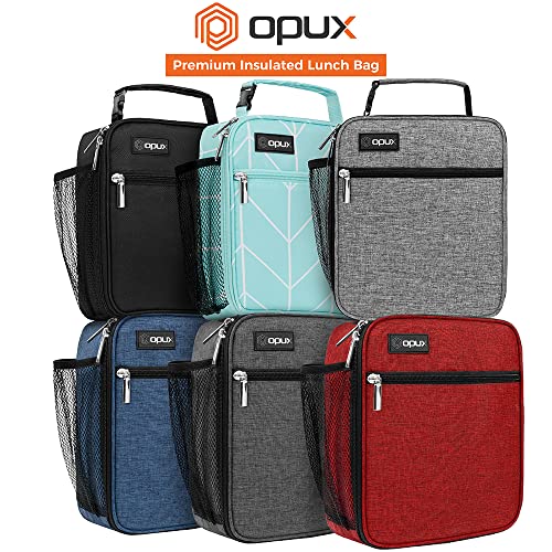 opux Insulated Lunch Box Kids & Adults, Leakproof Soft Cooler Bag, Teal - color: Teal