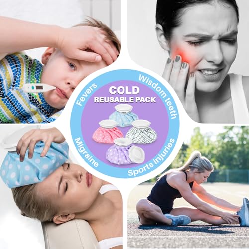 Honoson Reusable Ice Bags Hot Cold Therapy Leakproof,None - style: Polka Dots Style