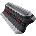 Ankle Compression Socks for Men & Women, 6 Pairs, Low Cut - color: Black, size: Large