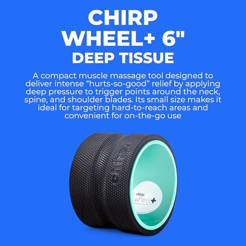 Chirp Wheel+ Foam Roller, Back & Neck Pain Relief, Mint 6-Inch - size: 6" - Deep Tissue