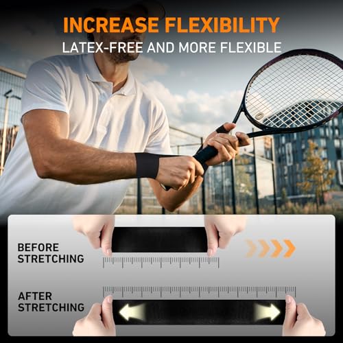 KTQUICK Precut Kinesiology Tape for Thumb Right, 24 PCS, 20% Stronger,Black - color: Black, size: 24PCS RIGHT