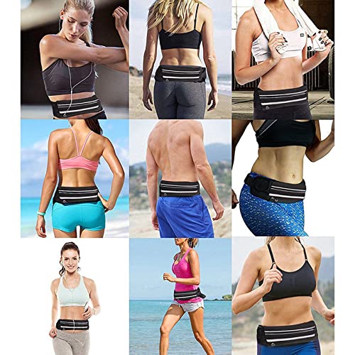 Armear Travel Belt Money Waist Pack - Hidden Waterproof Anti Theft Passport Security Fanny Pouch Wallet for Running Men Women
