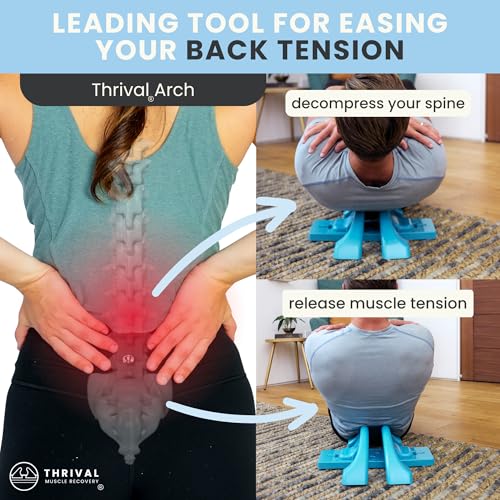 Thrival Arch Back Stretcher, Psoas Muscle Release Tool, Patented, Blue - color: Blue, size: ThrivalArch