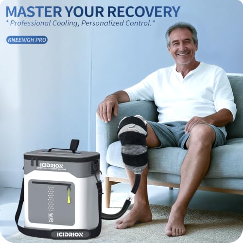 Ice Machine for Knee After Surgery, Programmable & Live Temp