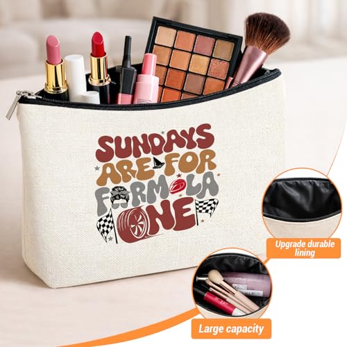 F1 Makeup Bag Gifts for Women, F1 Racing Gifts for Race Lovers - color: Formula 1