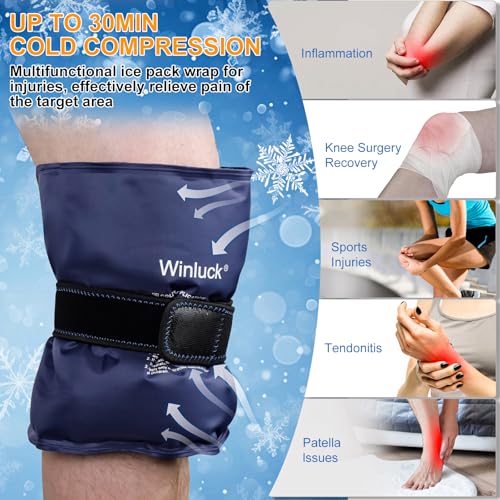 Flexible Ice Pack Large Cold Gel Packs for Recovery Pain Relief 16.6x9.6'' - style: 16.6 x 9.6（1 Pack）