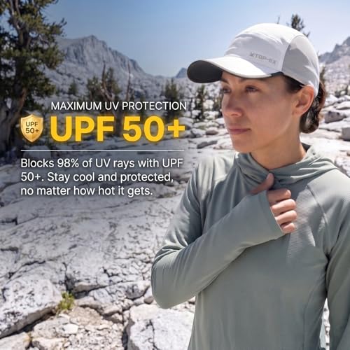 UvCoolix™ Cooling Sweatband Lightweight Running Hat,UPF50+ Protection Breathable Mesh Sun Cap,Quick Dry Performance Hiking - color: Black, size: X-Large-XX-Large