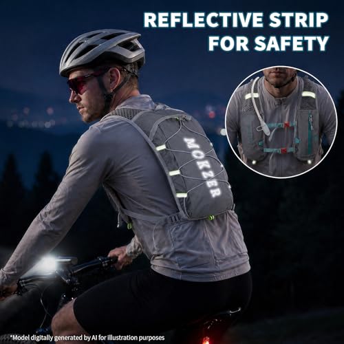 Running Hydration Vest with a 2L Water Bladder, Hydration Pack Lightweight Water Backpack for Running Hiking Cycling Marathon Trail Weekend Bags for Men Women