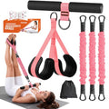 Resistance Bands with Handles,Pedal Resistance Band with Handle - color: 90lbs-Pink