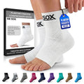 SB SOX Compression Socks for Plantar Fasciitis Relief (Solid White, Small) - color: Solid White, size: Small