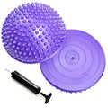 2PCS Hedgehog Balance Pods, Half Ball Balance Trainer with Pump - color: Purple