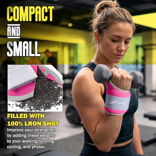 Wrist Weights with Thumb Loops Lock for Men Women Weighted Gloves - color: Rose Red, size: 1 lb Each (2 LBS Total)