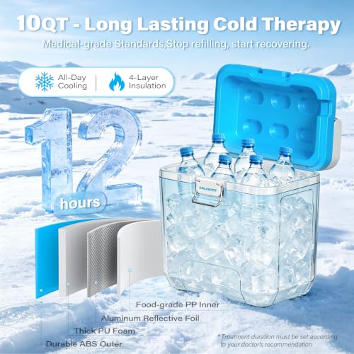 Programmable Timer Ice Machine for Knee After Surgery w/Temp Disp