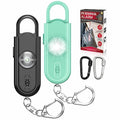 Safe Sound Personal Alarm, 2 Pack 130 dB Loud Siren Song Emergency Security Alarm Keychain with Strobe LED Light, Personal Sound Safety Siren for Women, Men, Children, Elderly - color: Black/Green