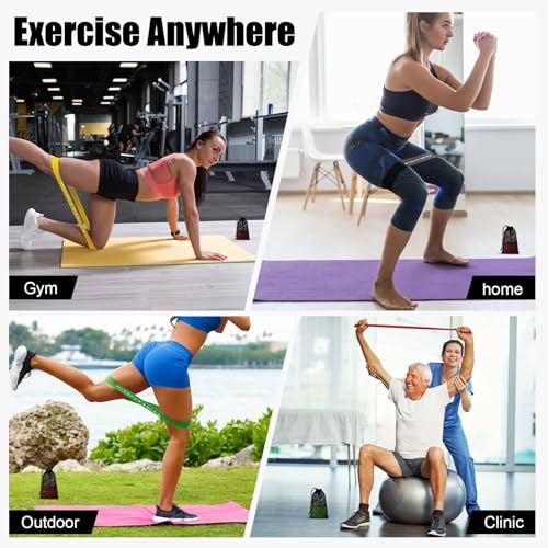 Latex Mini Loop Resistance Bands for Working Out Legs, 6 cm Wide Version