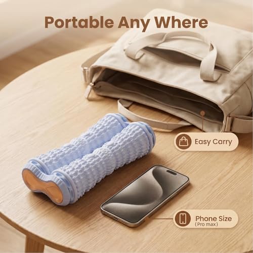 Foot Roller Massager for Plantar Fasciitis Relief, Portable Foot Massager, Eases Foot Pain, Stimulate Plantar Nerves, Enhances Circulation, Anti-Fall Safe Design Kid & Elderly Friendly(Blue) - color: Sky Blue
