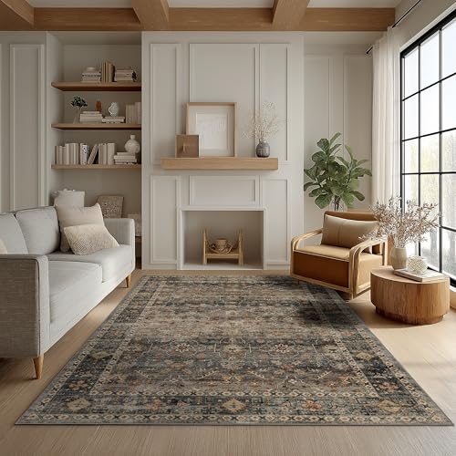 Ruaruarug Washable Area Rug 4×6 for Living Room, Ultra Soft, Camel - color: Camel, size: 4' x 6' (Rectangular)