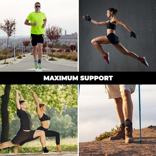 Astorn Precision-Engineered Ankle Brace for Men and Women, Professional-Grade Compression Support Wrap for Achilles Tendon, Sprains, Plantar Fasciitis, Arthritis, Running, Basketball (Large) - size: Large