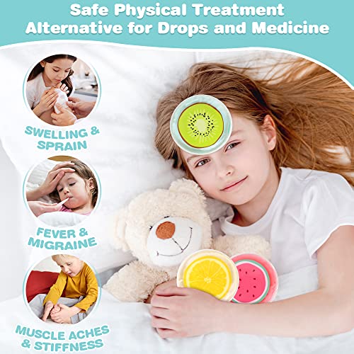 Hilph Kids Ice Packs for Boo Boos, 3 Fruit Ice Packs for Injuries Reusable