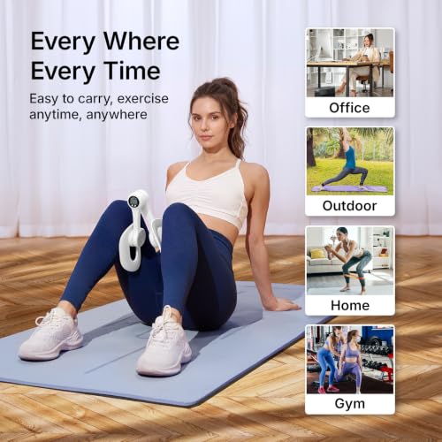 MERACH Pelvic Floor Exercise Devices, Thigh Trainer, Inner Thigh Exerciser - color: White