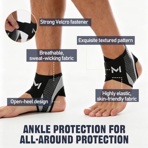 2 PCS Ankle Support Brace, Adjustable Ankle Support for Women & Men