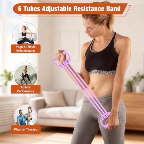 Pilates Kit Equipment, Pilates Ring and Ball for Women Home Workout - color: Purple