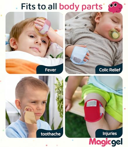 Magic Gel Kids Ice Packs for Boo Boos with Extra Adjustable Strap, 4 Pack Cute Dinosaur Mini Gel Ice Pack for Kids, Small Handheld Ice Packs, Hot Cold Therapy for Head Knee Elbow Bump Bruise- Dinosaur - style: Dinosaur