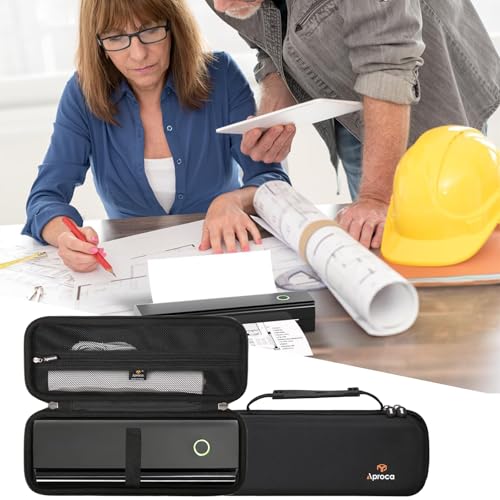 Aproca Case for NDYIN N80 Wireless Thermal Printer -Black, Case Only