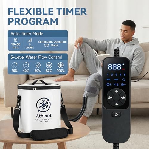 Ice Machine for Knee After Surgery, Cold Therapy Machine Timer & Flow