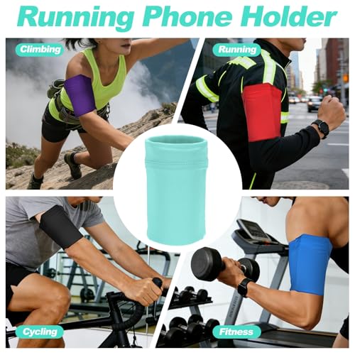 Cell Phone Armband Sleeve, Universal Sports Arm Band Light Blue - color: Light Blue