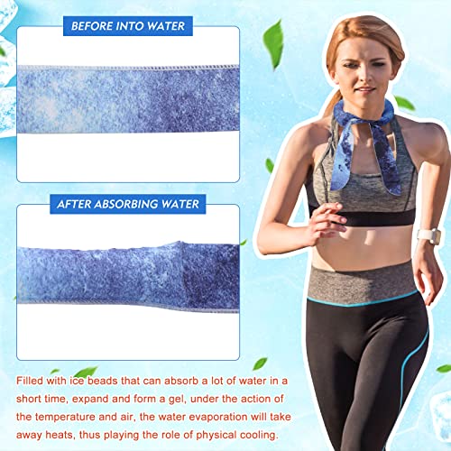Lenwen Cooling Neck Wraps Neck Coolers for Hot Weather - style: Tie Dye