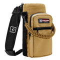 NATURE PIONEOR 26-128 oz Insulated Water Bottle Carrier Holder with Strap - color: Brown, size: 40-46oz