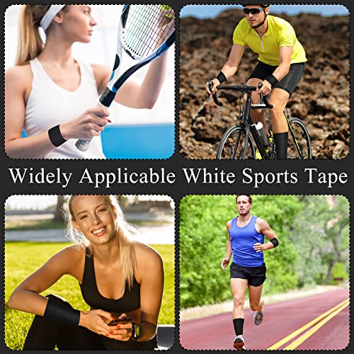 130 Yard 1.5 Inch Black Athletic Sports Cotton Tape Pre Wrap Easy Tear - color: Black, size: 1.5 In