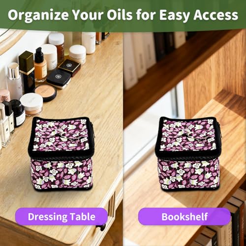 Weljoy Essential Oil Case 13 Bottle Organizer, Bellwort - color: bellwort