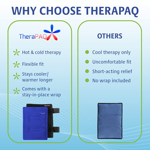 Reusable Ice Packs for Injuries – 14 x 11 Flexible Gel Ice Pack for Knee, Back, Shoulder Pain Relief, Soft Cold Compress for Swelling, Hot & Cold Therapy
