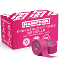Hampton Adams Athletic Tape Multi Pack, Sports Medical Grade, Easy Tear - color: Hot Pink (32 Pack)