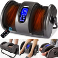 Best Choice Products Shiatsu Foot Massager with Heat for Plantar Fasciitis & Neuropathy, Kneading Foot & Calf Massager with Remote, 360° Adjustable Handle, Rolling & Compression Massage - Gray - color: Gray