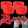 12-24 PCS Red Glow Sticks Halloween Party Favors Toys for Kids Adults - style: Red