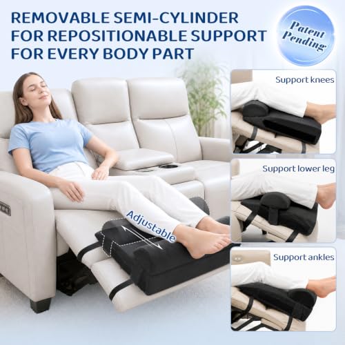 Recliner Foot Rest Cushion with Removable Semi-Cylinder