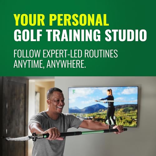 GolfForever Swing Trainer – Golf Fitness & Training System for Strength, Flexibility & Swing Power – Includes Membership & Premium Training Bar for Golf-Specific Workouts - size: Free Trial