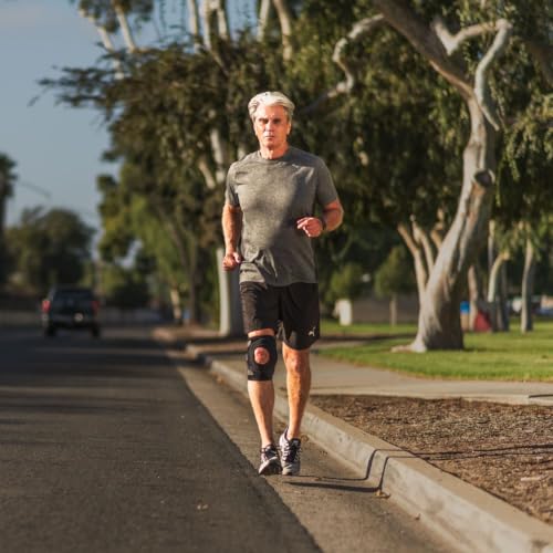 DonJoy Tru-Pull Lite Knee Brace for Patella Instabilities & Dislocations with Bifurcated Strap & Dual-Durometer Buttress | Black | RIGHT LEG, Medium - size: Medium, style: Right Leg