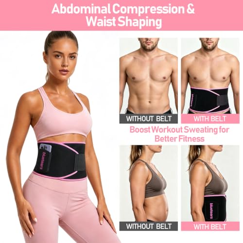 bluetears Waist Trainer for Women, Neoprene Waist Trimmer for Belly Workout