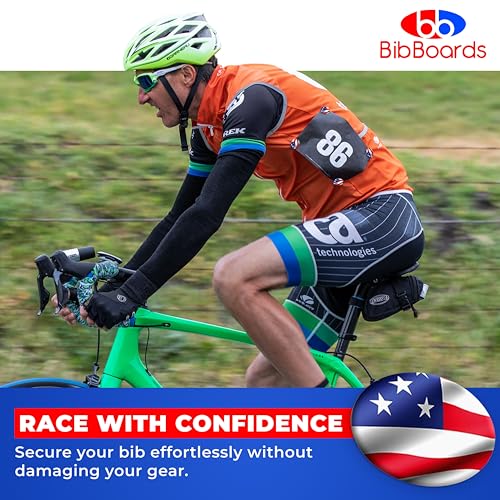 BibBoards bibSNAPS Race Bib Clips, USA Flag, 4 Pack - color: USA Flag