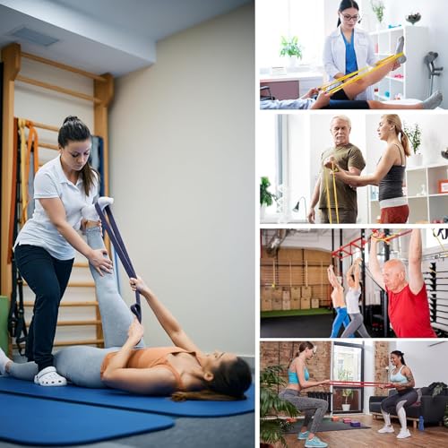 Resistance Bands Pull Up Assistance Bands for Men & Women Working Out Body Stretching Exercise Fitness Training Physical Therapy at Home Office Gym - color: Yellow