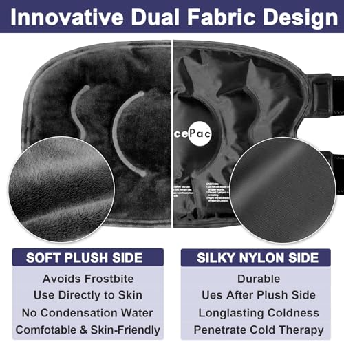 AiricePac Ice Pack for Knee Pain Relief, Reusable Gel Ice Wrap for Injuries, Swelling, Knee Replacement Surgery, Cold Compress Therapy for Arthritis, Meniscus Tear and ACL, Black - style: BLACK 1 PACK
