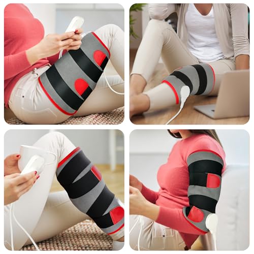 Comfytemp Leg Heating Pad, Wearable Heat Wrap for Knee/Thighs/Calf (S/M) - size: Small