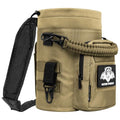 NATURE PIONEOR 32 64 128oz Tactical Water Bottle Pouch, MOLLE Bottle Holder - color: Khaki, size: 128OZ/YT Half Gallon