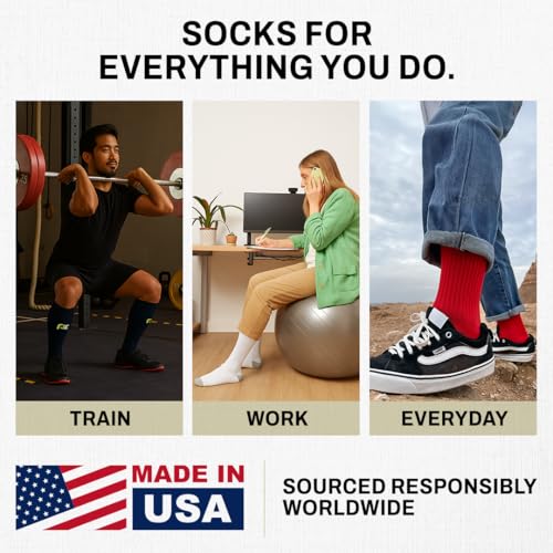 PRO Compression Marathon Socks - color: Pink - 5 Pack, size: Large-X-Large